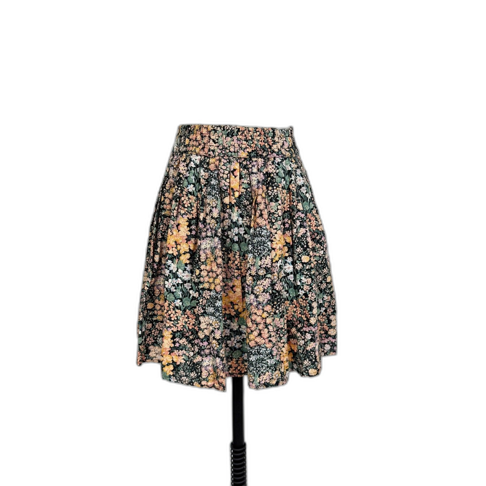 American Eagle | Black Multi-Colored mute flora | Mini Flare | Size L